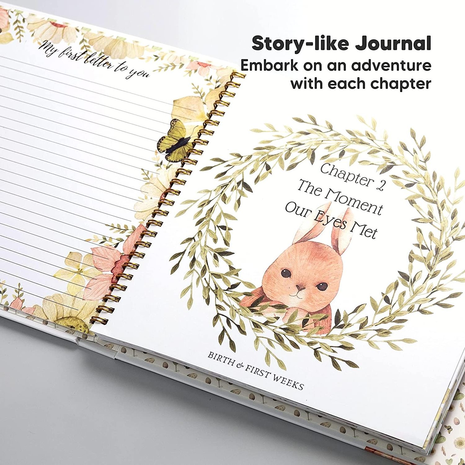 Baby Memory Book Baby Record Book- First Year Journal Album To Capture Precious Moments - Milestone Keepsake For Boy Or Girl