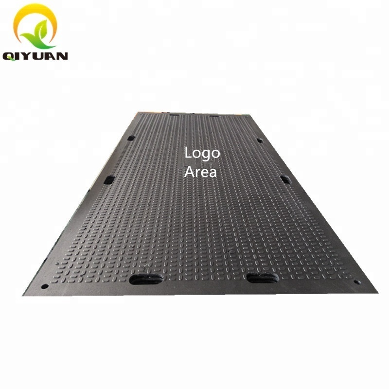 Hdpe Temporary Road Mats Durable Platforms Drilling Rig Mats Lawn Protection Mats PE Construction Polyethylene Moulding Textured