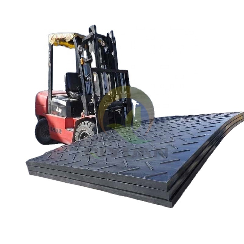 Hdpe Temporary Road Mats Durable Platforms Drilling Rig Mats Lawn Protection Mats PE Construction Polyethylene Moulding Textured