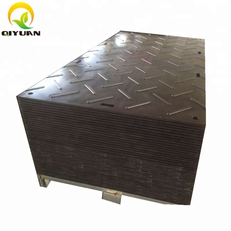 Hdpe Temporary Road Mats Durable Platforms Drilling Rig Mats Lawn Protection Mats PE Construction Polyethylene Moulding Textured