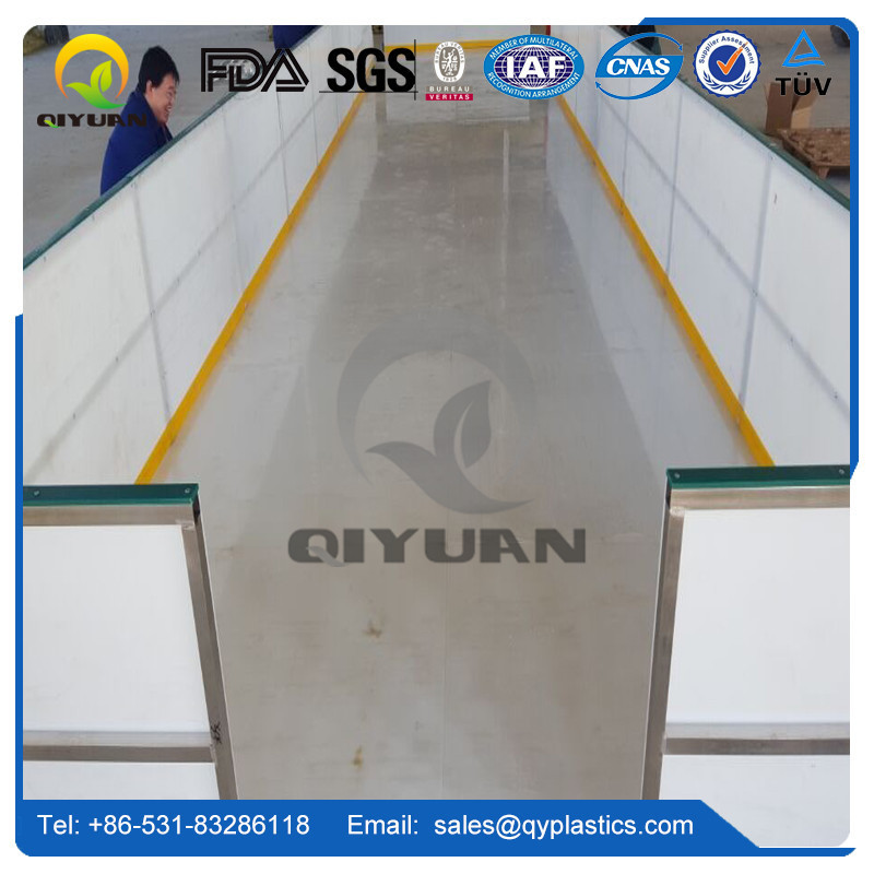 customized synthetic ice rink/ OEM uhmwpe sheet ice skating