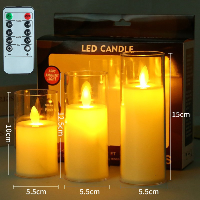 Led Candle Lamp Electronic Battery Power Candles Flameless Flicke Tea Candles Decorative Light for Decor Wedding Acrylic Holiday