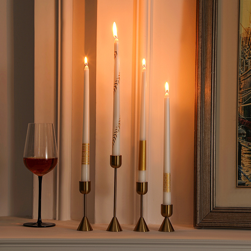 Elegant Taper Candlesticks Unscented Tall Candles Long Burning Perfect as Christmas Candles Taper Candles Set of 4