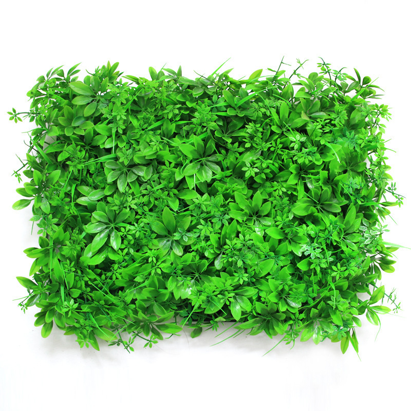 Outdoor 60*40cm 50*50cm Faux Artificial Plant Fence Green Backdrop Plastic Grass Wall Panels for Decoration