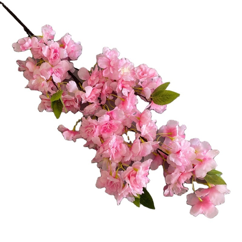 High Quality White Lilac Stems Blooms Flowers Decorative Silk Artificial Cherry Blossom Branches for Wedding Party