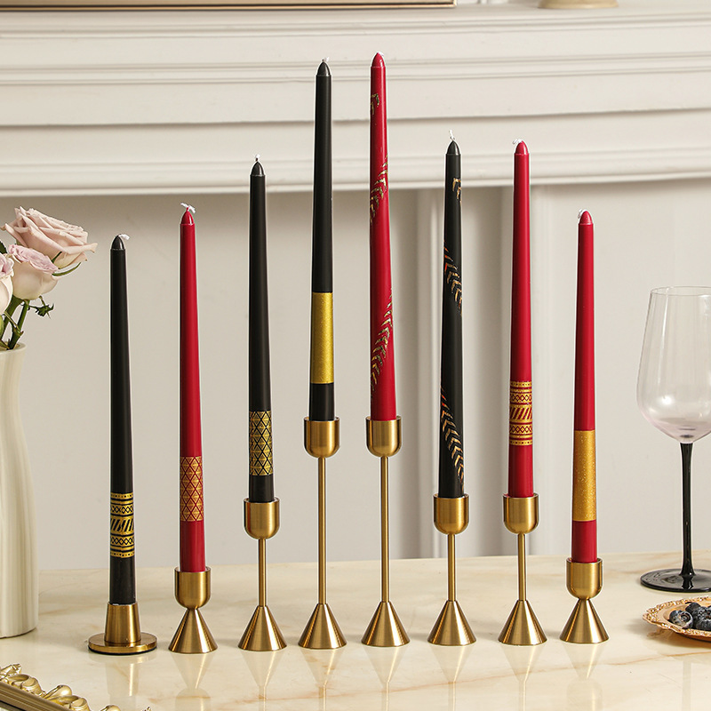 Elegant Taper Candlesticks Unscented Tall Candles Long Burning Perfect as Christmas Candles Taper Candles Set of 4