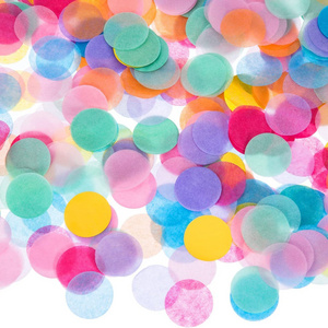 RS0923-2 rice paper confetti tissue paper confetti bulk paper confetti circles for Balloon Wedding Birthday Holiday Party