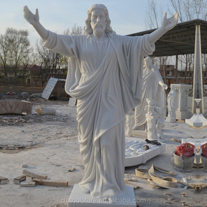 Church Classical Religious Catholic Christ Life Size White Marble Stone Jesus Statues Sculpture