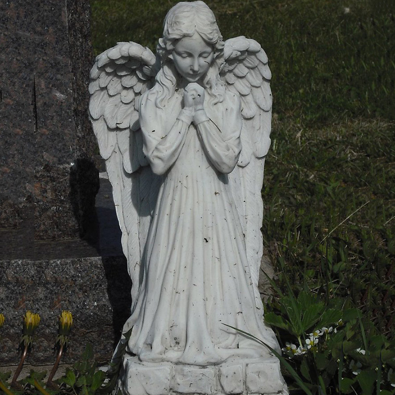 Natural granite carved marble stone angel love sculpture statue weeping angel headstone