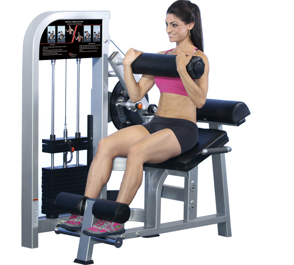 Cybex Dual Series Gym Equipment BACK EXTENSION/AB CRUNCH