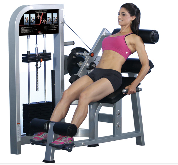 Cybex Dual Series Gym Equipment BACK EXTENSION/AB CRUNCH