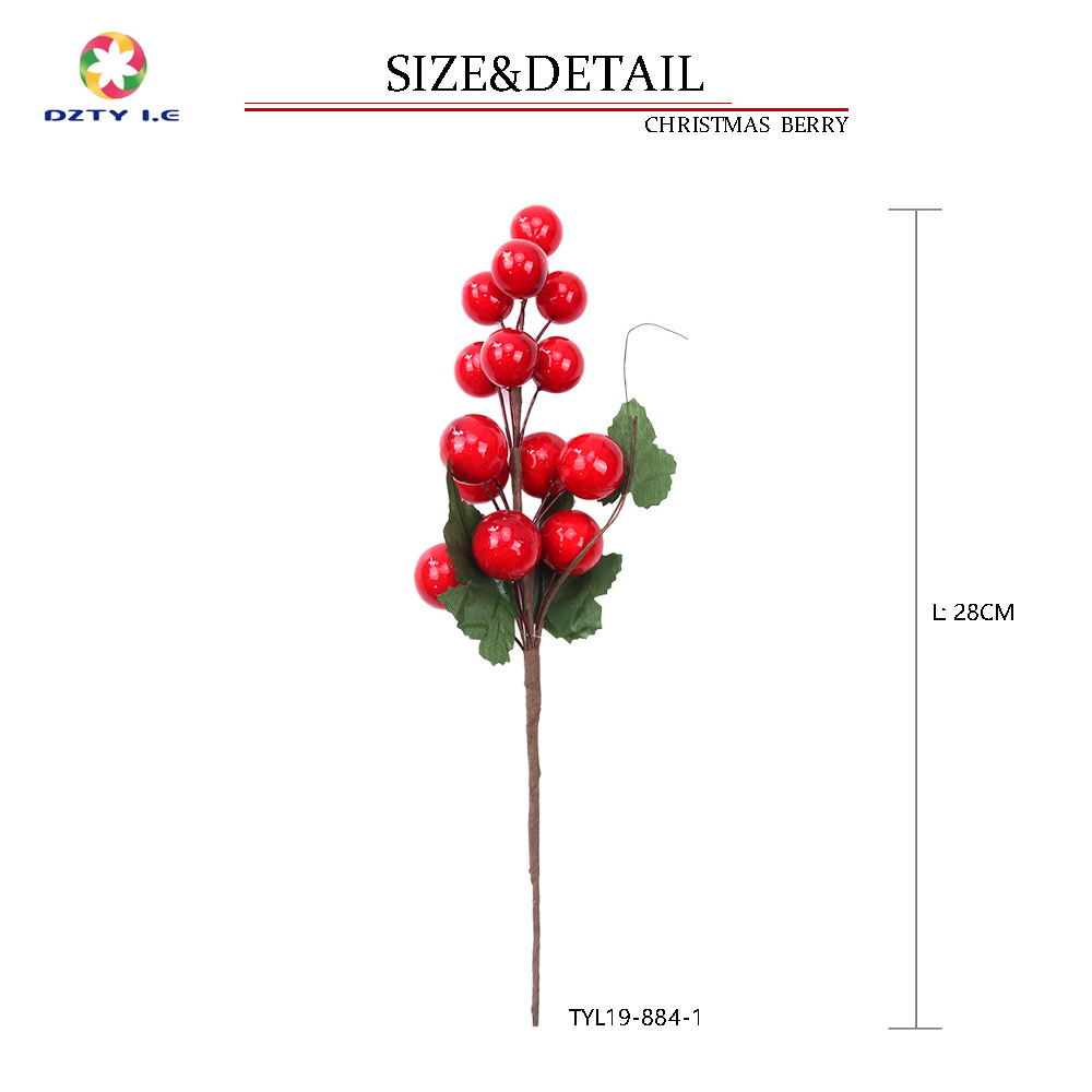 Artificial Christmas Berry Branches  Arrangement Red Berry Picks for Festival Holiday and Home Christmas navidad  decorations