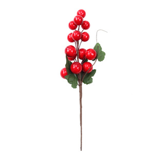 Artificial Christmas Berry Branches  Arrangement Red Berry Picks for Festival Holiday and Home Christmas navidad  decorations