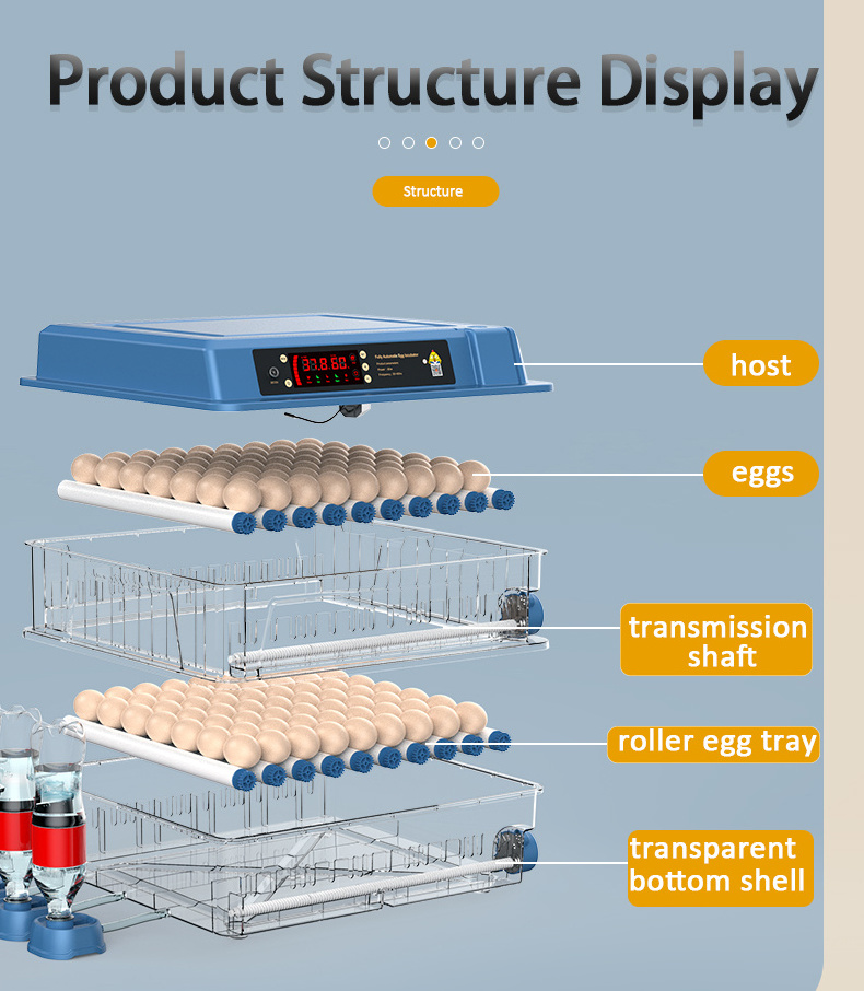 98% Hatching Rate 256 Eggs Automatic Poultry Chicken Quail Egg Incubator