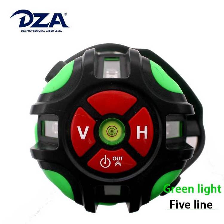 Dza Pgi-5 Cross Line Degree Horizontal Set With Tripod Red Laser Level 5 Lines 6 Points 360 Degrees