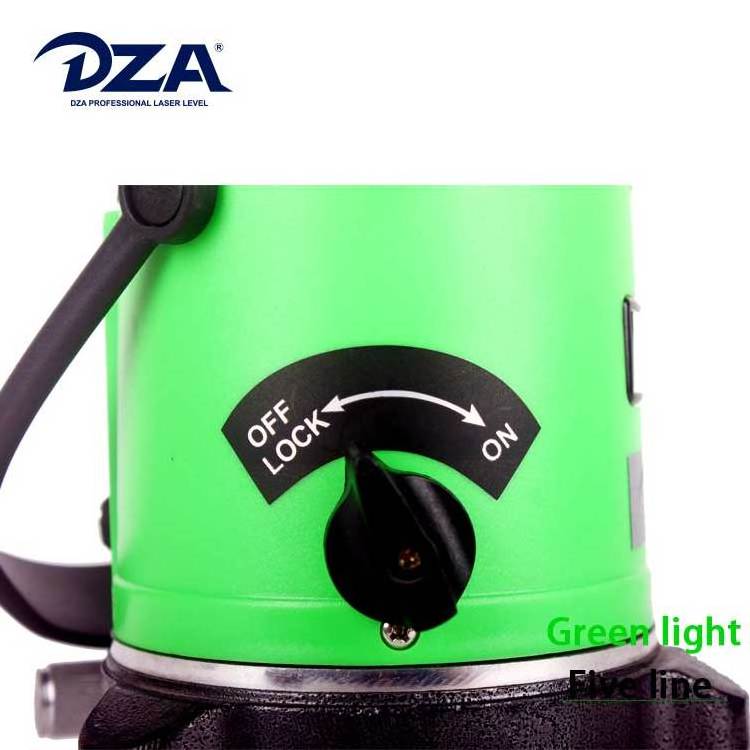 Dza Pgi-5 Cross Line Degree Horizontal Set With Tripod Red Laser Level 5 Lines 6 Points 360 Degrees