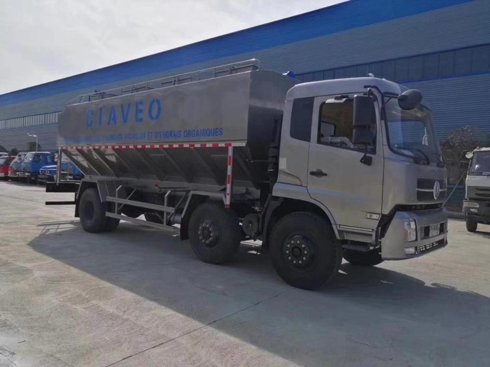 16 ton bulk feed truck/ 32m3  bulk feed transport truck with hydro auger