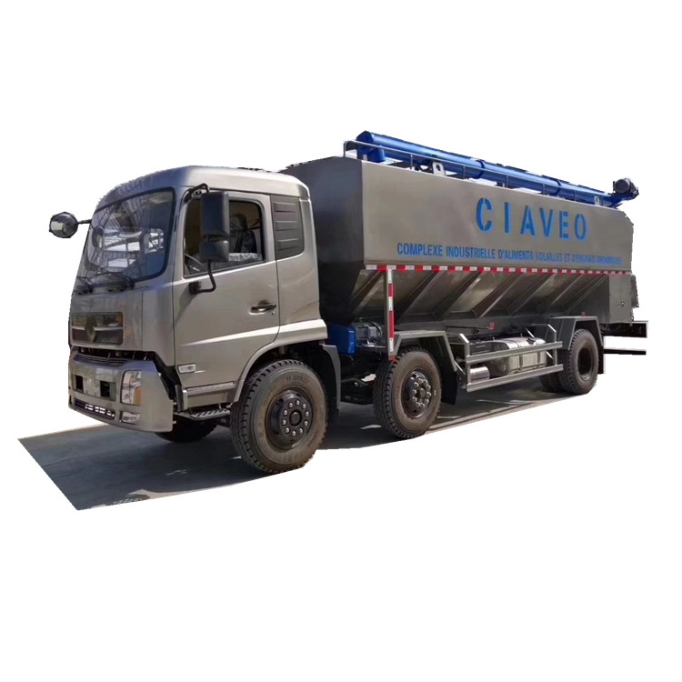 16 ton bulk feed truck/ 32m3  bulk feed transport truck with hydro auger