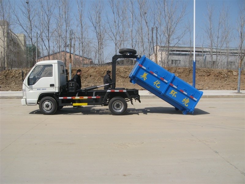 mini 2m3 hook lift garbage truck LHD/RHD used garbage truck for sale