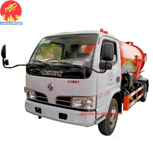 Dongfeng 5000liters new septic tank vacuum sewage suction truck sold in Myanmar