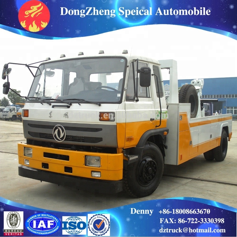 DongFeng 170/190 horse power 10 ton rotator towing truck , 10 ton wrecker truck