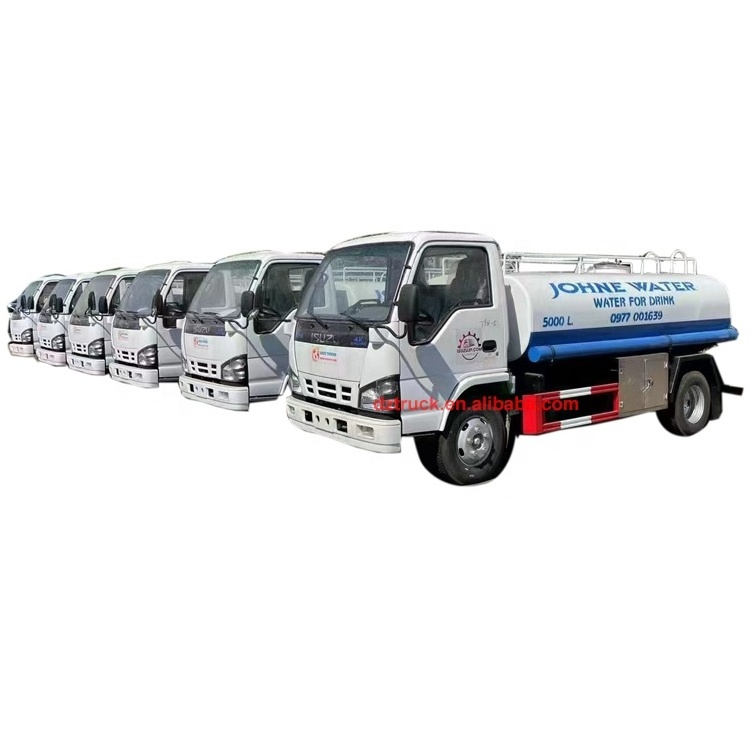 Factory price 5000L stainless steel potable water transport truck for sale