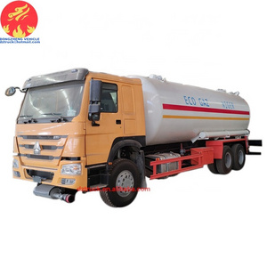 Sinotruck howo 6X4 24000L lpg gas transport tanker  truck for sale