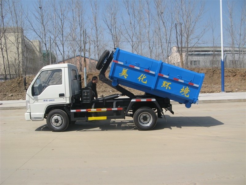 mini 2m3 hook lift garbage truck LHD/RHD used garbage truck for sale