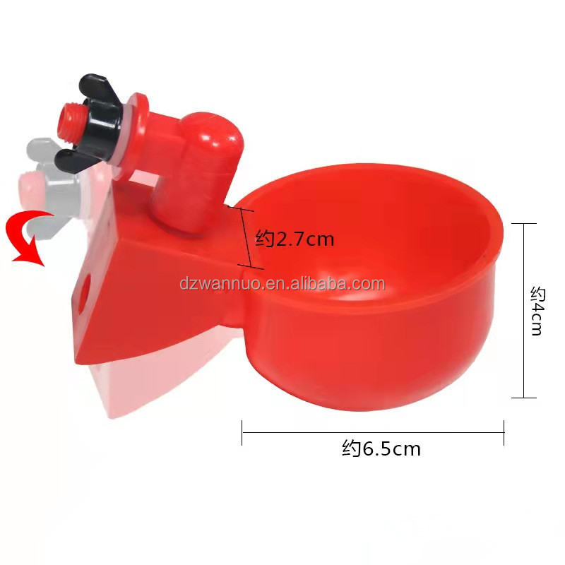 Wholesale Automatic Chicken Water Cup Waterer Poultry Parrot Drinker Feeder Drinking Bird Bowl Tool Livestock Equipment