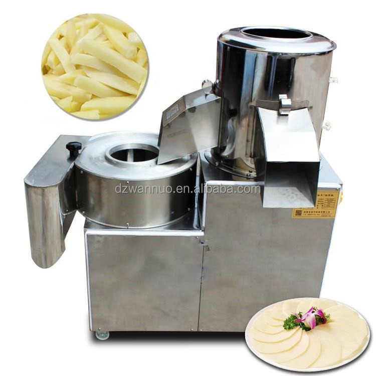 High Performance Potato Peeler And Slicer Peeler And Chipper Potato Peeling And Slicing Machine