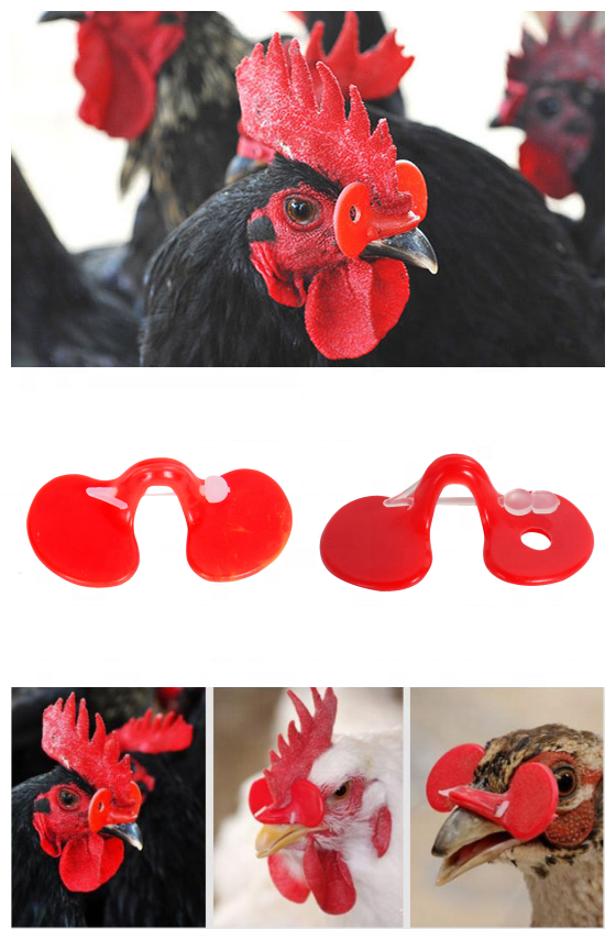 Hot sale high quality  chicken Glasses Chicken S/M/L Size No Bolt Poultry Anti-pecking Chicken Plastic Eye Glasses