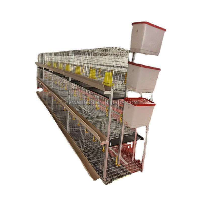 Poultry Farming Equipment Automatic Poultry Chicken Breeding Cage H Type Broiler Cage For Sale