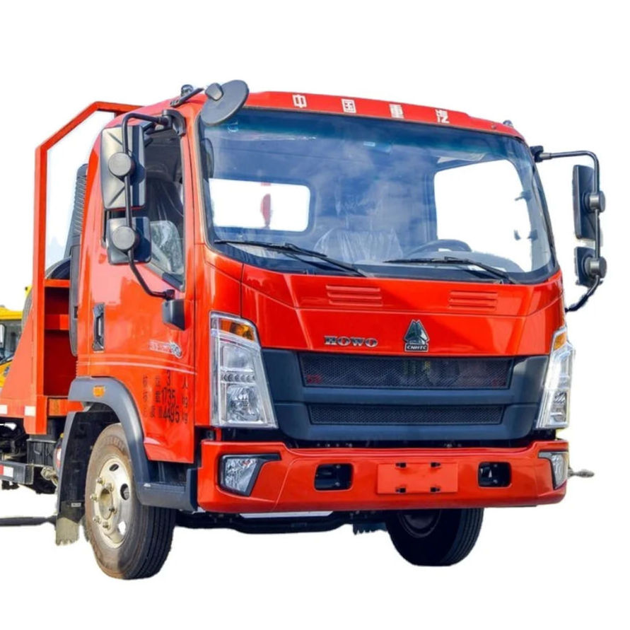 3t 4t 5 Ton Light Commercial Cargo Truck 2 Door 6 Wheels Flatbed Delivery Truck Hot Sale Transport Vehicle