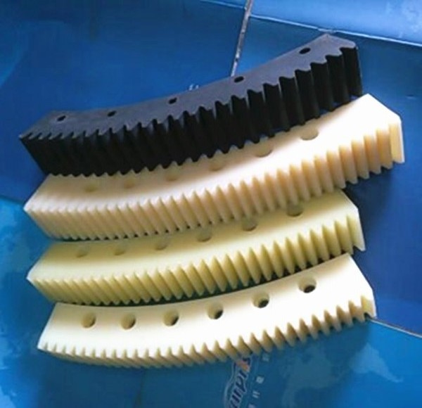 customize molded cnc machined parts MC Nylon gear plastic rack