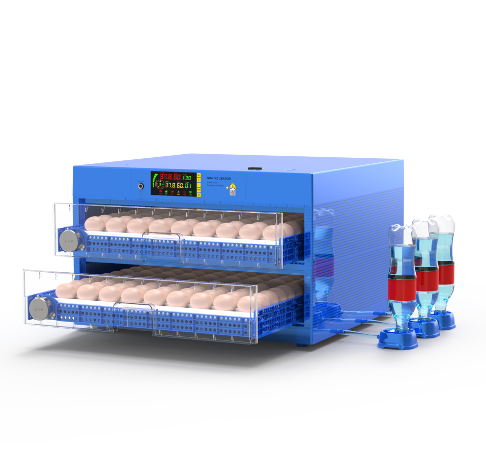 64Eggs Incubator for Hatching Eggs,Automatic Incubator with Automatic Egg Turning and Water Adding, 360 Degree View,Egg Candler