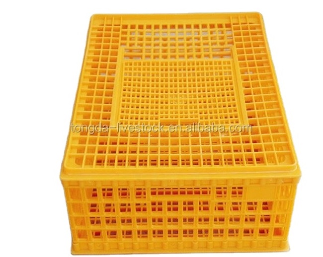 Poultry Carrier Crate Plastic Chicken Transport Cage Chicken Carrier Travel Crate Basket Box for Poultry Bird Duck Goose,