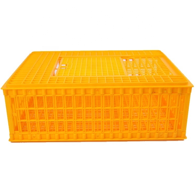 Poultry Carrier Crate Plastic Chicken Transport Cage Chicken Carrier Travel Crate Basket Box for Poultry Bird Duck Goose,