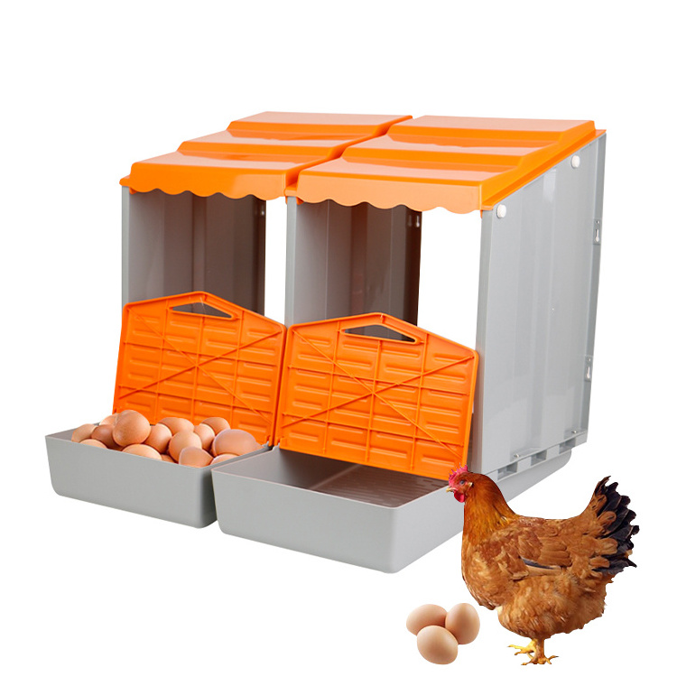 Chicken Roll Away Nest Box Egg Automatic Plastic Chicken Nesting Box For Laying Chicken