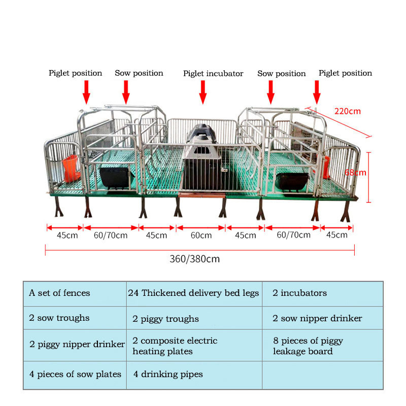 Pig Breeding Equipment Pig Nursery Pen Farrowing Crates For Pigs