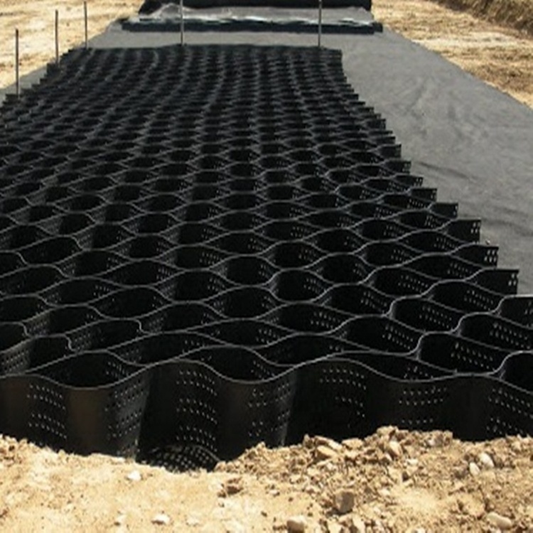 HDPE Geocell  for Load Support / Geocell Cellular Confinement System for Earth sand and gravel