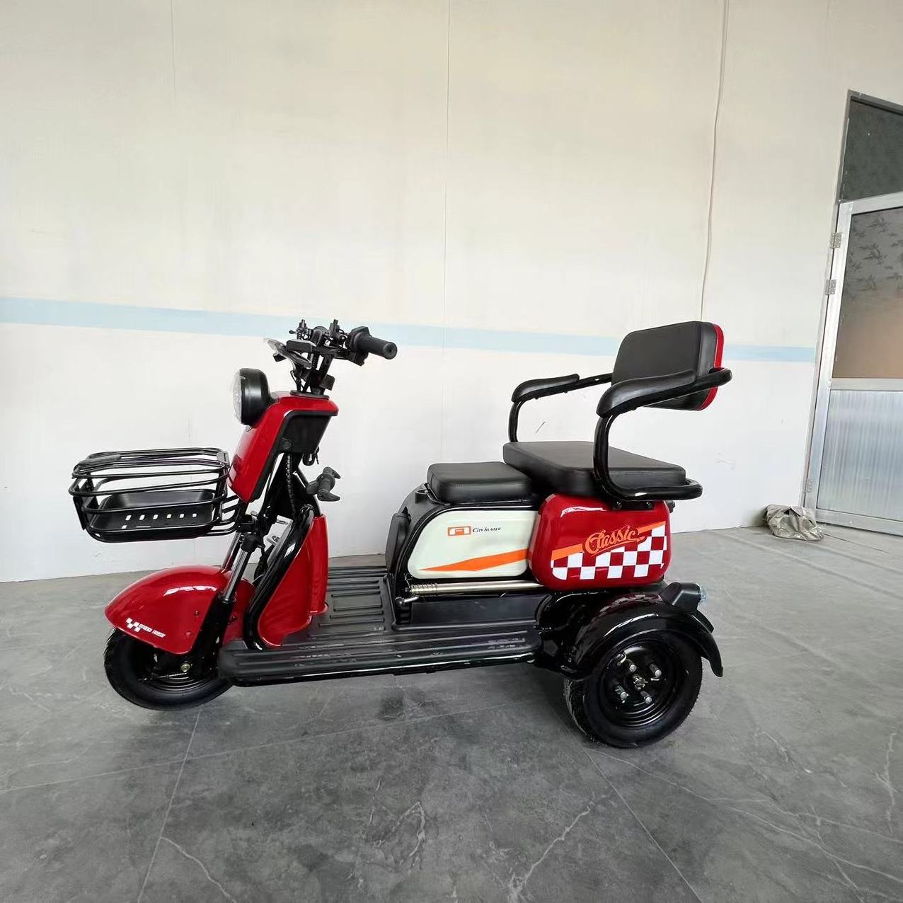 Hot Selling 500W Electric Cargo Tricycle Steel Frame with 3 Speeds 12V Battery 50km/h Max Speed CE Certified