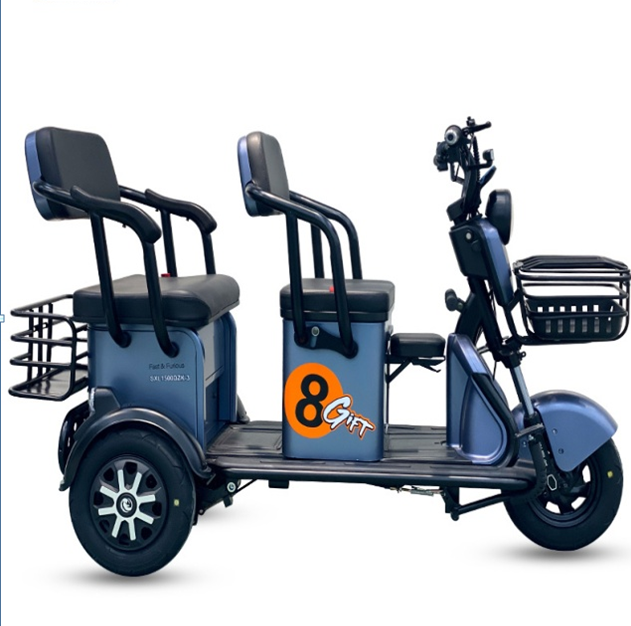 Hot Selling 500W Electric Cargo Tricycle Steel Frame with 3 Speeds 12V Battery 50km/h Max Speed CE Certified