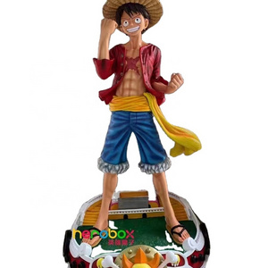 High Quality Anime Figure Resin Statue One Piece Character life size 1:1 Luffy Action Figure For Decor Anime Sculpture