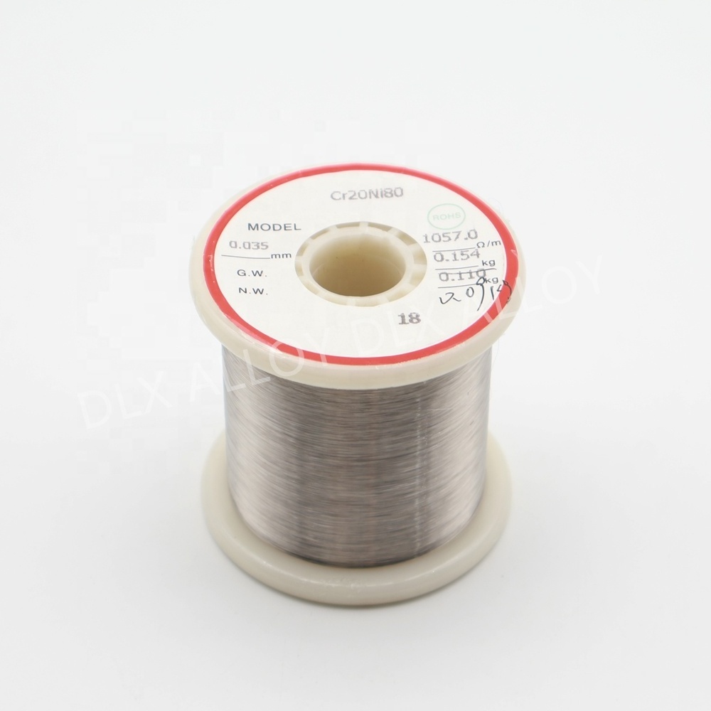 Electric resistance wire made of premium Nichrome Cr20ni80 alloy, widely utilized as a highly efficient heating element.