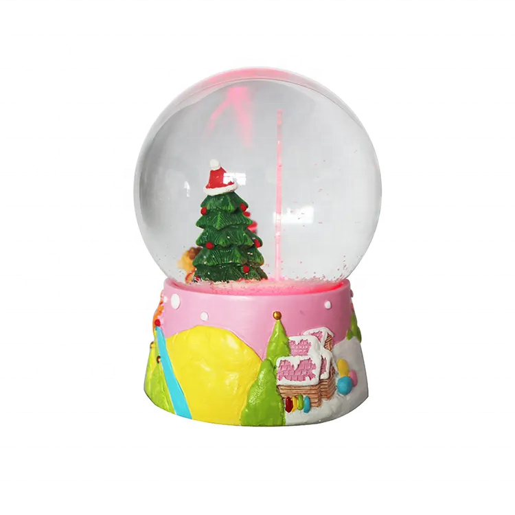 Customization Resin Crafts Snowball Glass snowman Snow Globe Custom Snow Globes Christmas Snow Globe