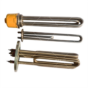 High-Accuracy 220V High Pressure Low Watts Stainless Steel Immersion Heater With Thermostat