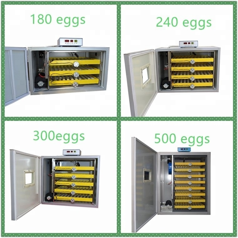 China Guangzhou 220v and 12v 500 Chicken Eggs Commercial Egg Incubator