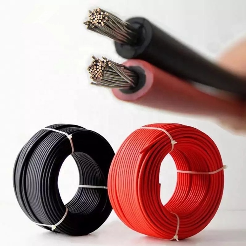 XLPE Insulated Tinned Copper Solar Wire 2.5MM 4MM 6MM 10MM 16MM PV Cable Solar DC Panel Power Cable