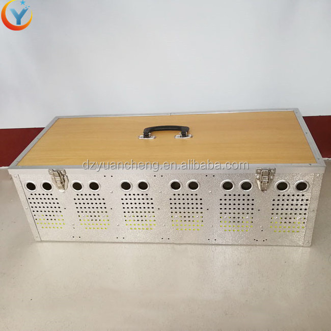 6 hole pigeon cage breeding bird metal cage transport box