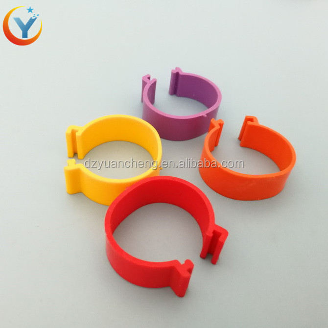 plastic cheap price chicken leg foot rings 25mm leg bands label stickers